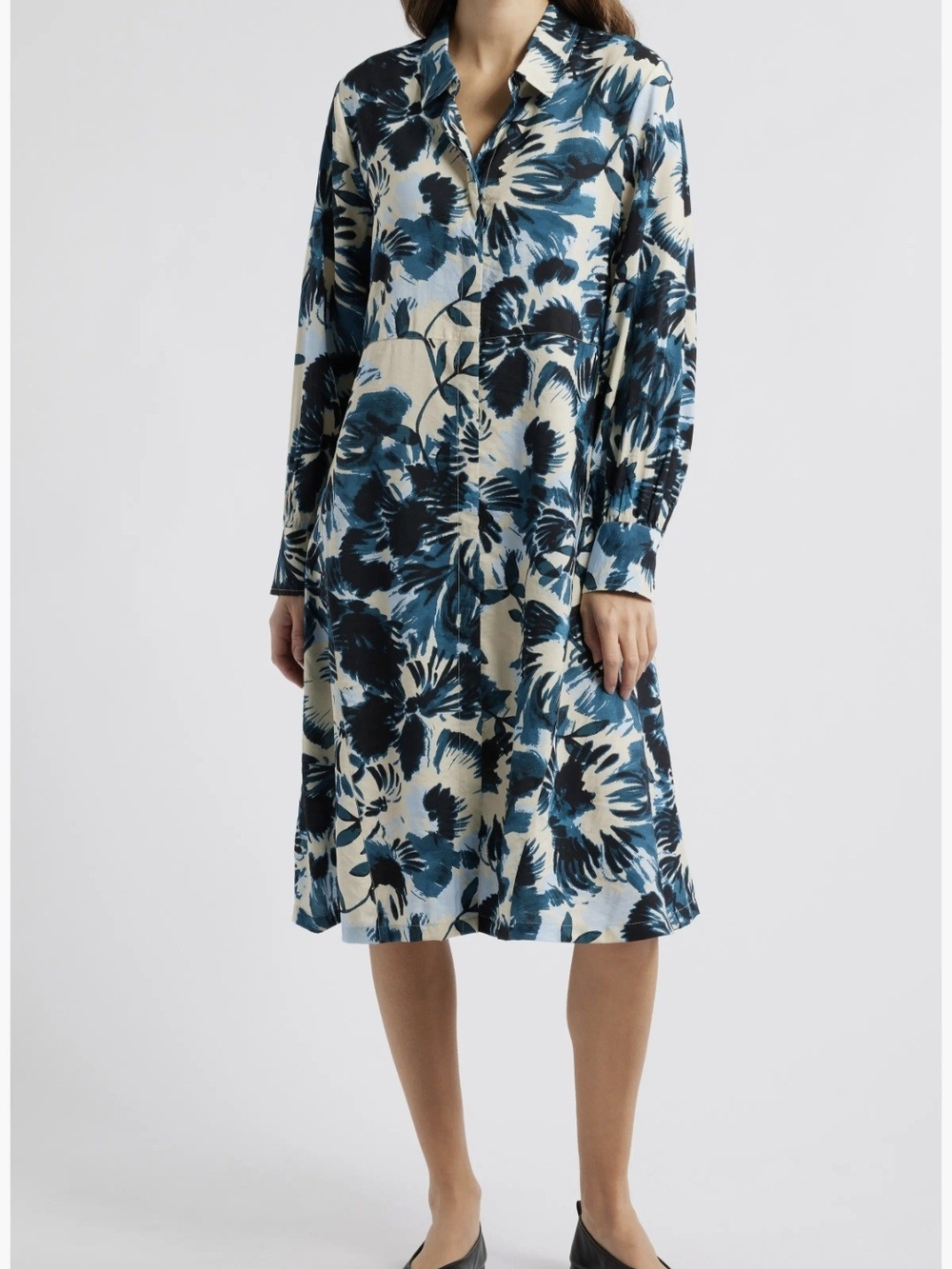 Masai Copenhagen Nadia Long Sleeve Button Front Dress